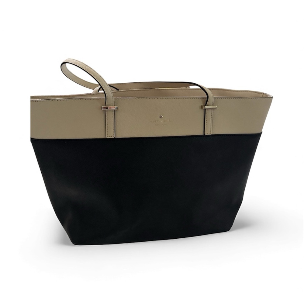 Elegant Black and Tan Tote Bag